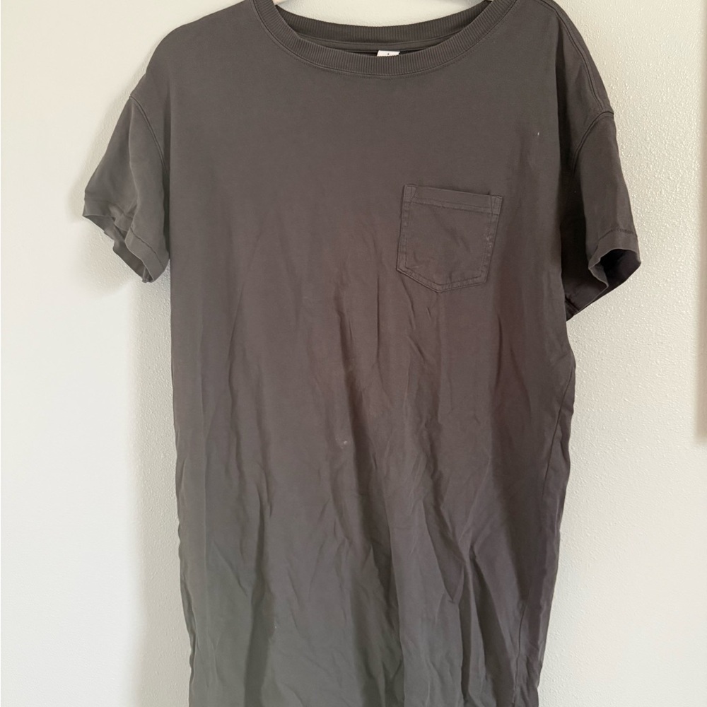 Old Navy Dark Gray Women’s Short Sleeve T-shirt Dress Size Small